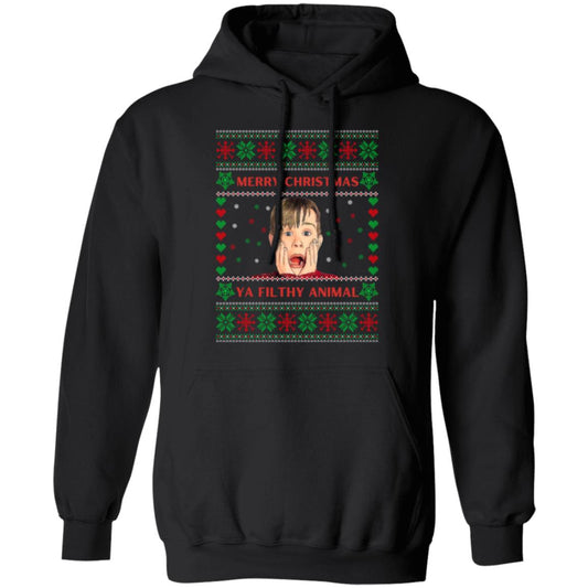 MERRY CHRISTMAS YA FILTHY ANIMAL HOODIE