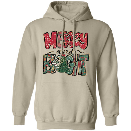 MERRY & BRIGHT RED & GREEN HOODIE