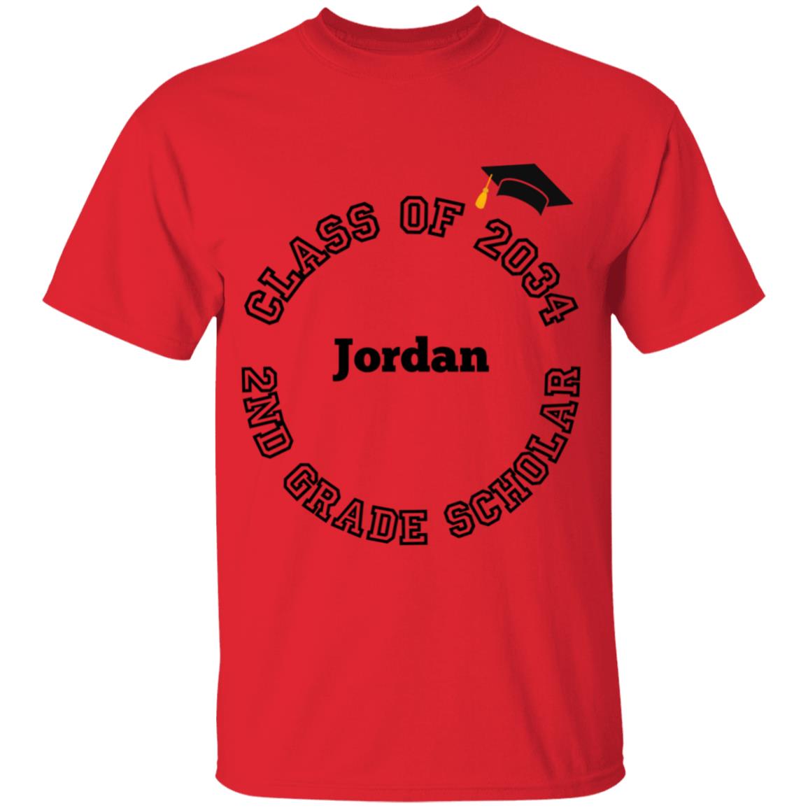 2nd GRADE SCHOLAR PERSONALIZED TEE | CLASS OF 2034