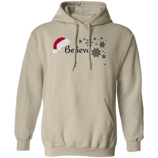 BELIEVE SANTA HAT HOODIE (BLK PRINT & WHT PRINT)