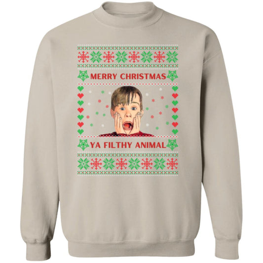 MERRY CHRISTMAS YA FILTHY ANIMAL SWEATSHIRT