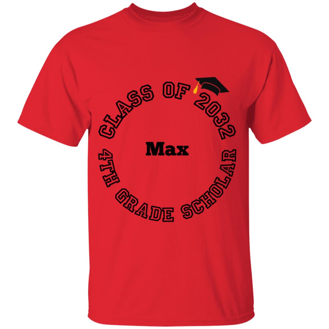 4th GRADE SCHOLAR PERSONALIZED TEE | CLASS OF 2032