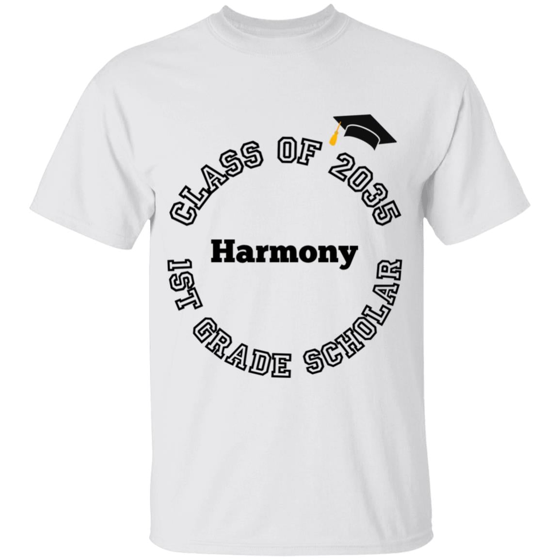 1ST GRADE SCHOLAR PERSONALIZED TEE | CLASS OF 2035