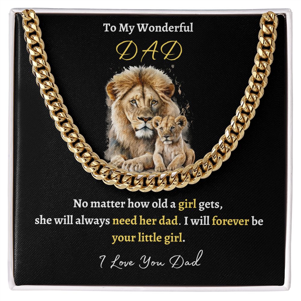 TO MY WONDERFUL DAD | CUBAN LINK NECKLACE