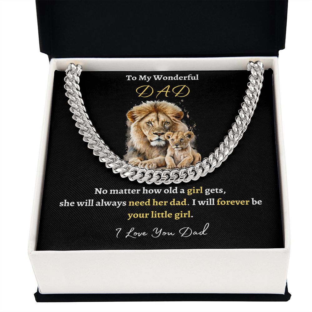 TO MY WONDERFUL DAD | CUBAN LINK NECKLACE