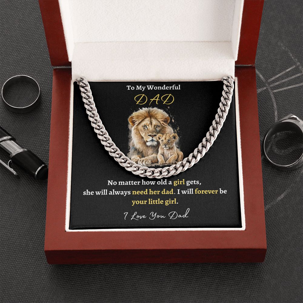 TO MY WONDERFUL DAD | CUBAN LINK NECKLACE