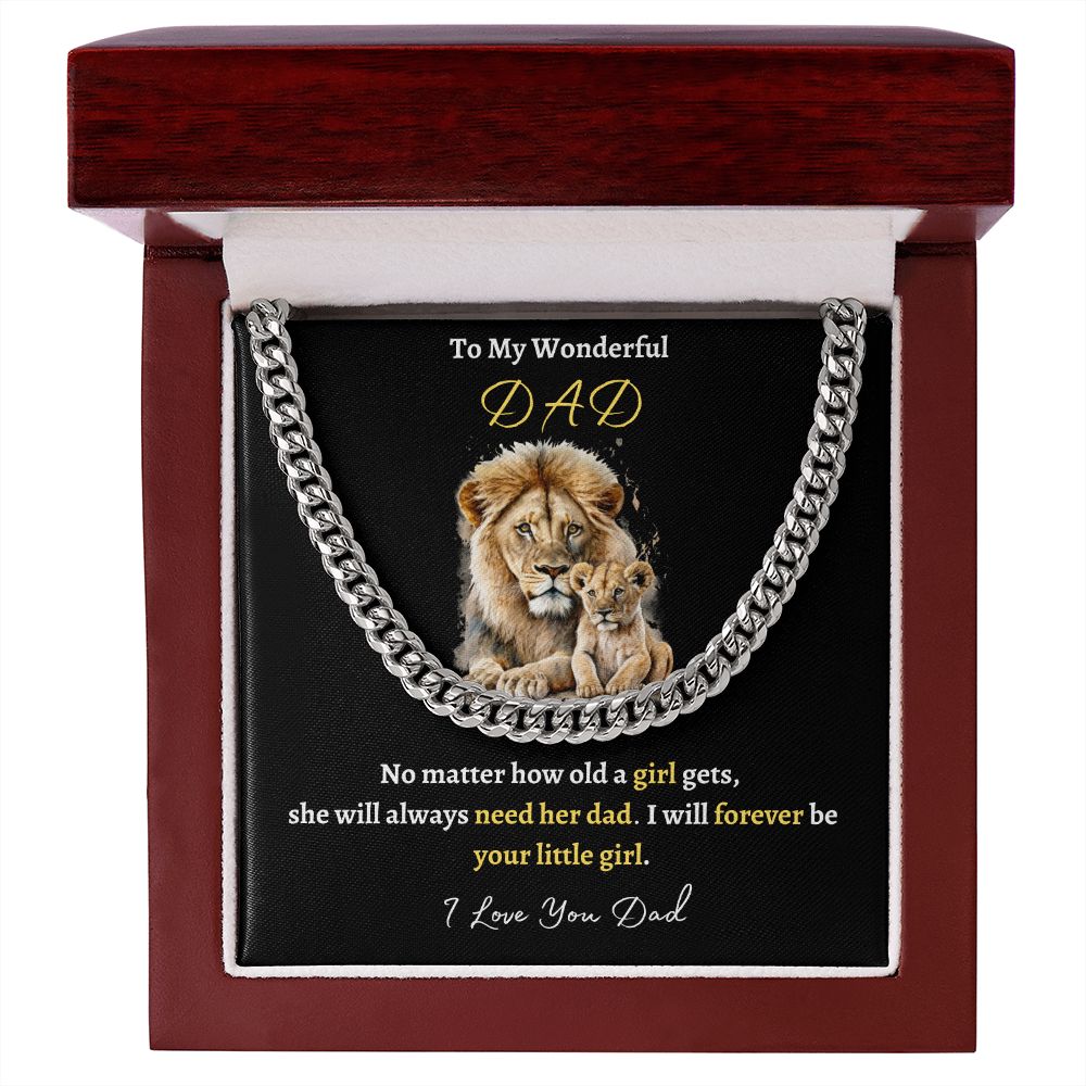 TO MY WONDERFUL DAD | CUBAN LINK NECKLACE