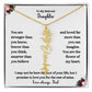 FLOWER NAME NECKLACE FROM DAD TWO