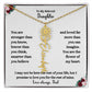 FLOWER NAME NECKLACE FROM DAD TWO