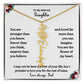 FLOWER NAME NECKLACE FROM DAD TWO