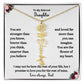 FLOWER NAME NECKLACE FROM DAD TWO