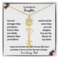 FLOWER NAME NECKLACE FROM DAD TWO