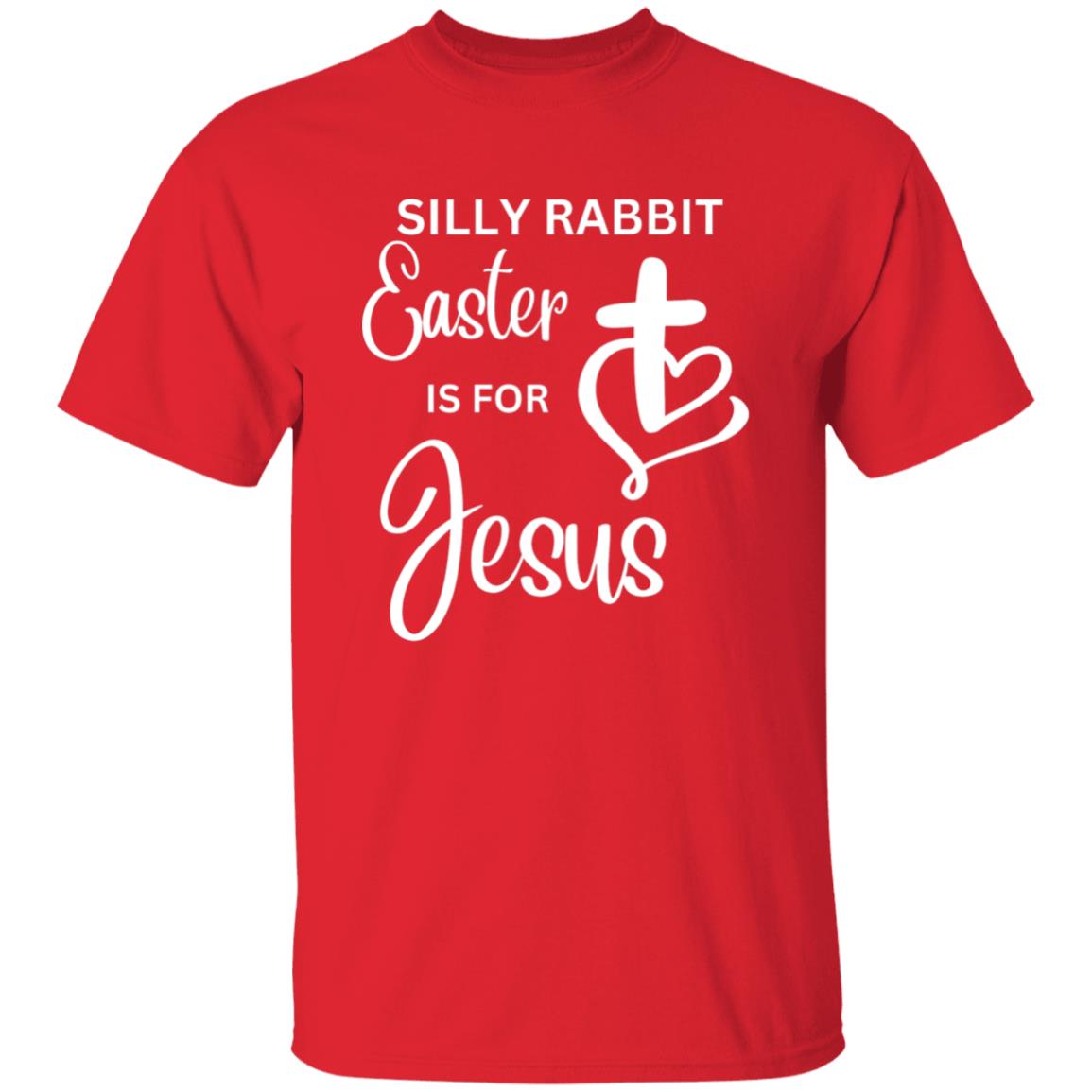 Unisex Silly Rabbit Easter is for Jesus Tee Shirt