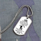 TO MY SON DOG TAG NECKLACE