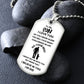 TO MY SON DOG TAG NECKLACE